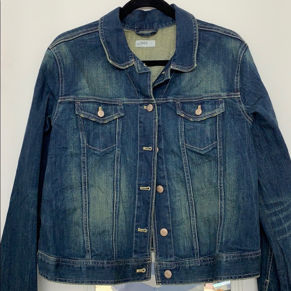 Gap 1969 Vintage Wash Denim Jacket Size Large